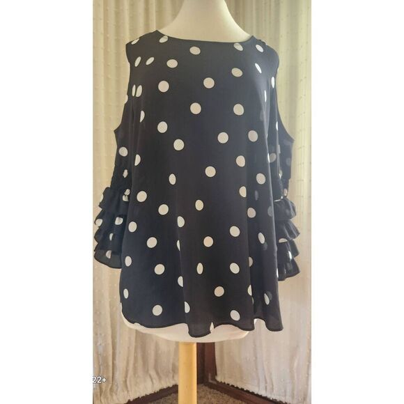 +26 EST 1946 cold shoulder blouse - Picture 1 of 13